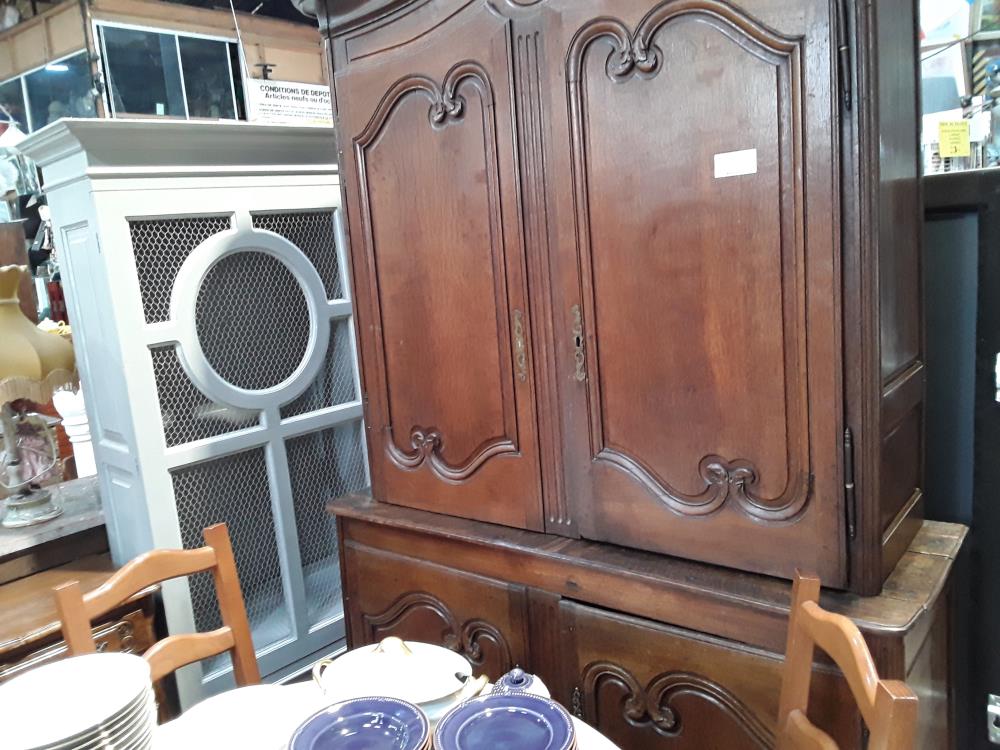 BUFFET 2 CORPS CHENE 4 PORTES 145/245CM