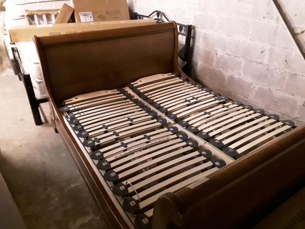 LIT MERISIER STYLE LP + 2 SOMMIERS ELECTRIQUES DE 80CM 