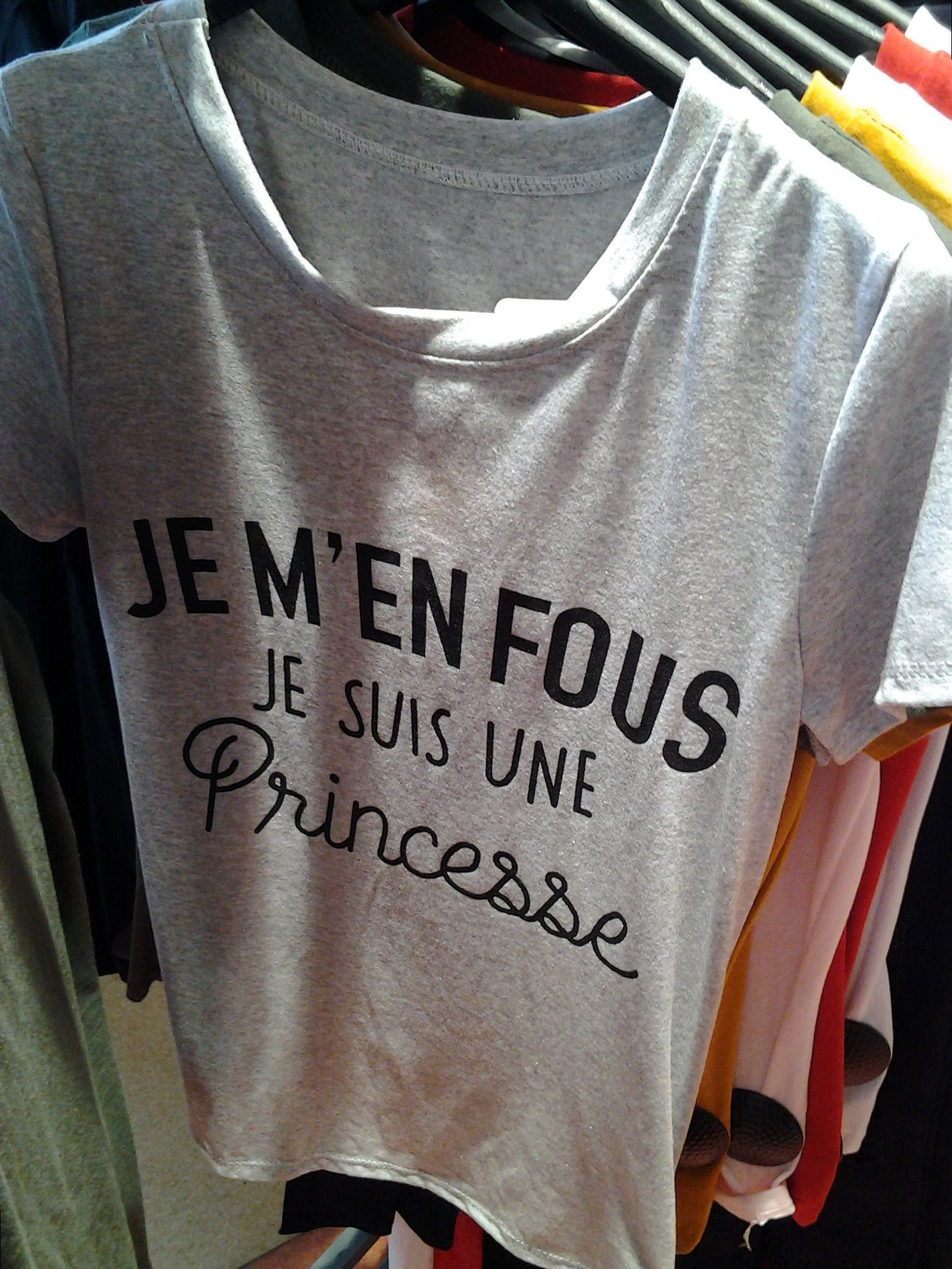 TSHIRT JE M'EN FOUS