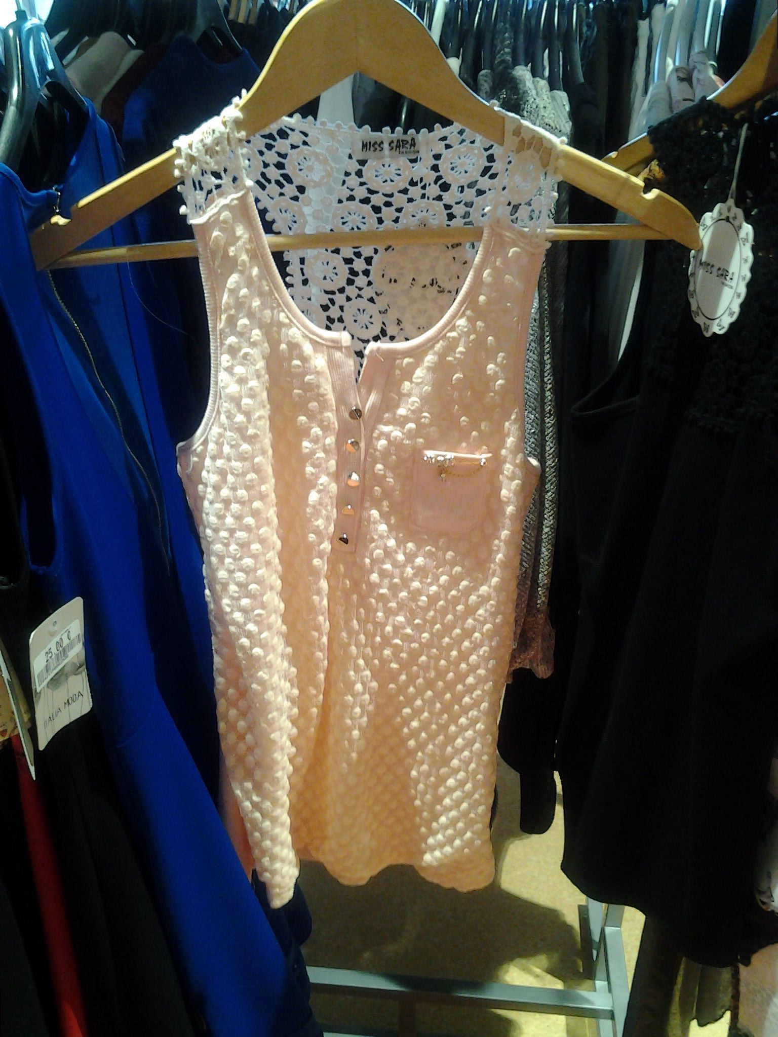 ROBE COURTE NEUF TAILLE UNIQUE MISS SARA FASHON SAUMON