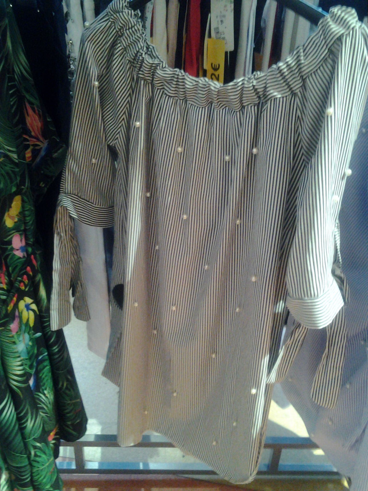 TUNIQUE TAILLE UNIQUE NOIR BLANC