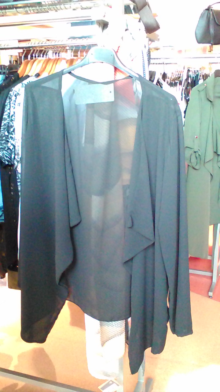 CHEMISIER NOIR TAILLE UNIQUE 