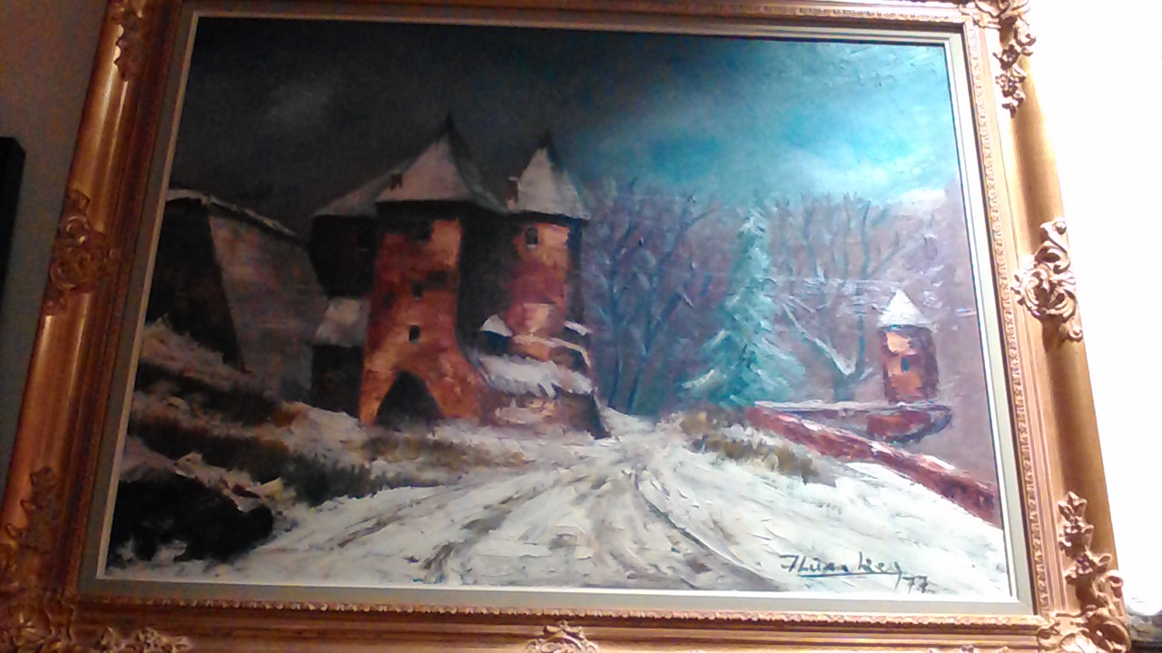 PEINTURE HUILE SIGNEE  J.LUNKES 