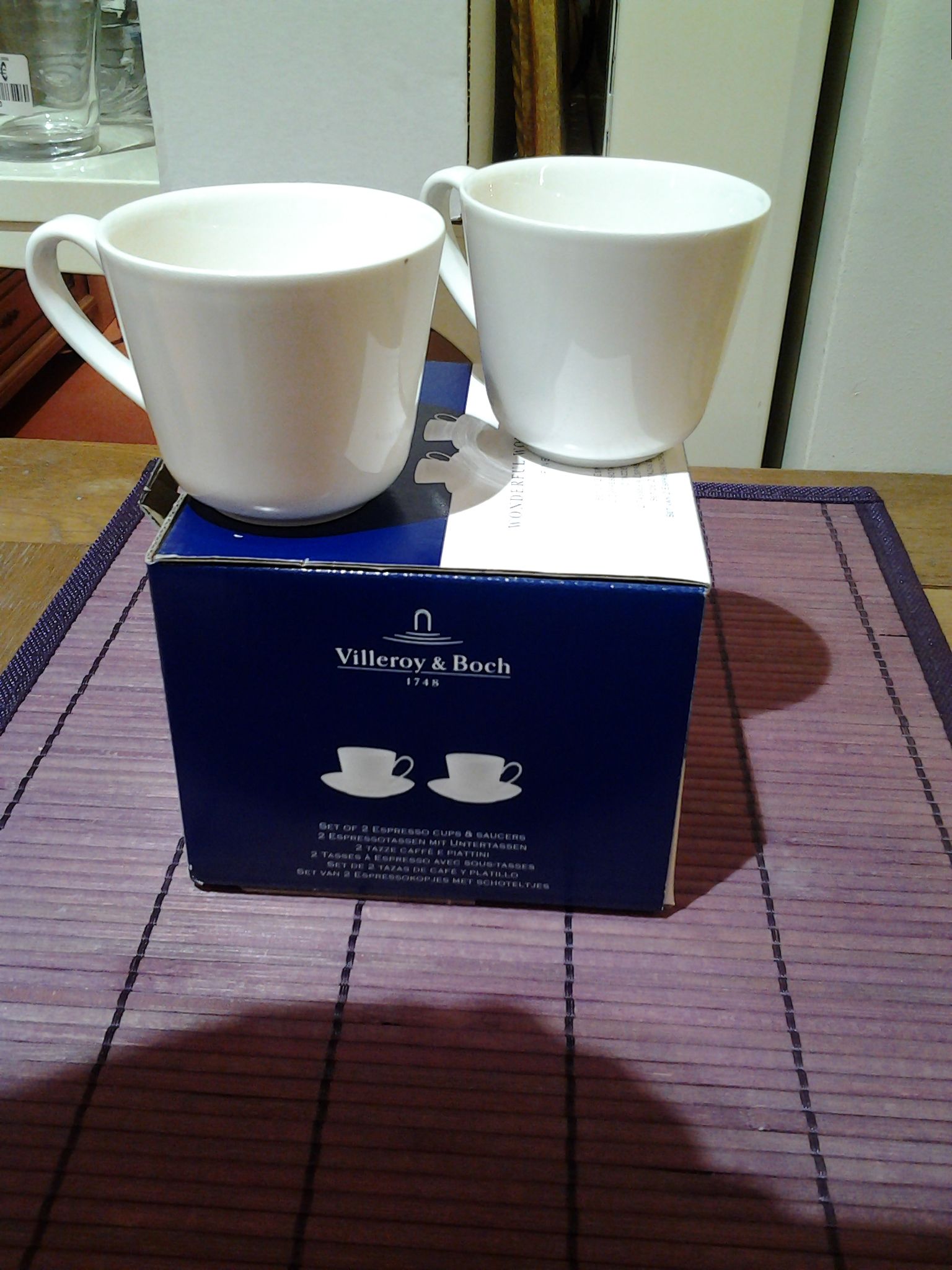 SET DE 2 TASSES ESPRESSO VILLEROY &BOCH