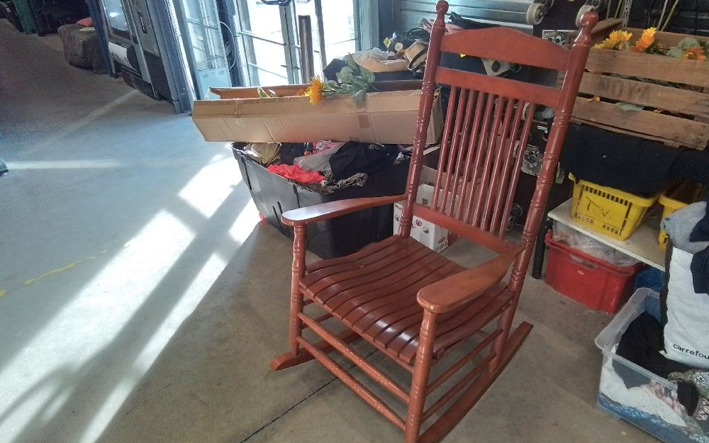 ROCKING CHAIR BOIS EXOTIQUE
