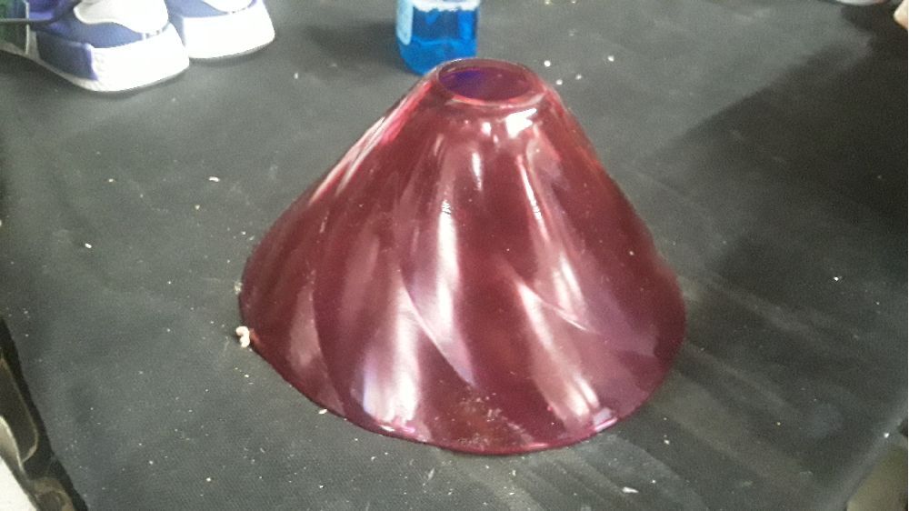 VERRE DE LAMPE ROSE 