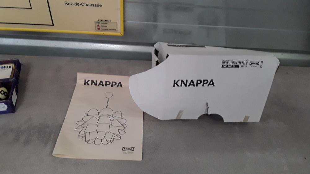 LUSTRE KNAPPA IKEA A MONTER 