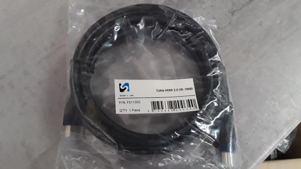 CABLE HDMI OR 2.0-4K 1.80M