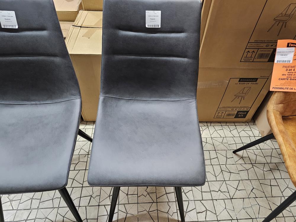 CHAISE  ST1804 NOIR