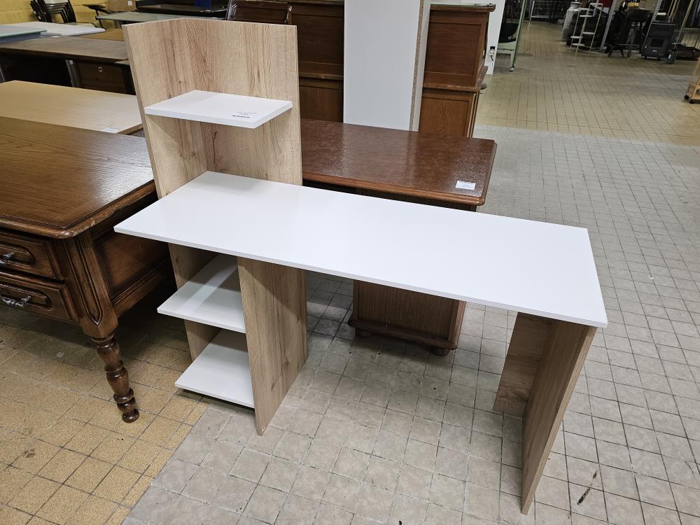 BUREAU MODERNE BLANC ET C BOIS 