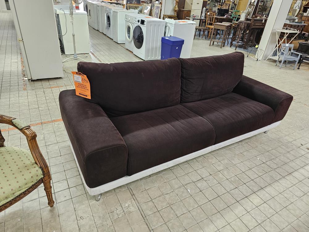 BANQUETTE 3PL MICRO FIBRE CHOCOLAT