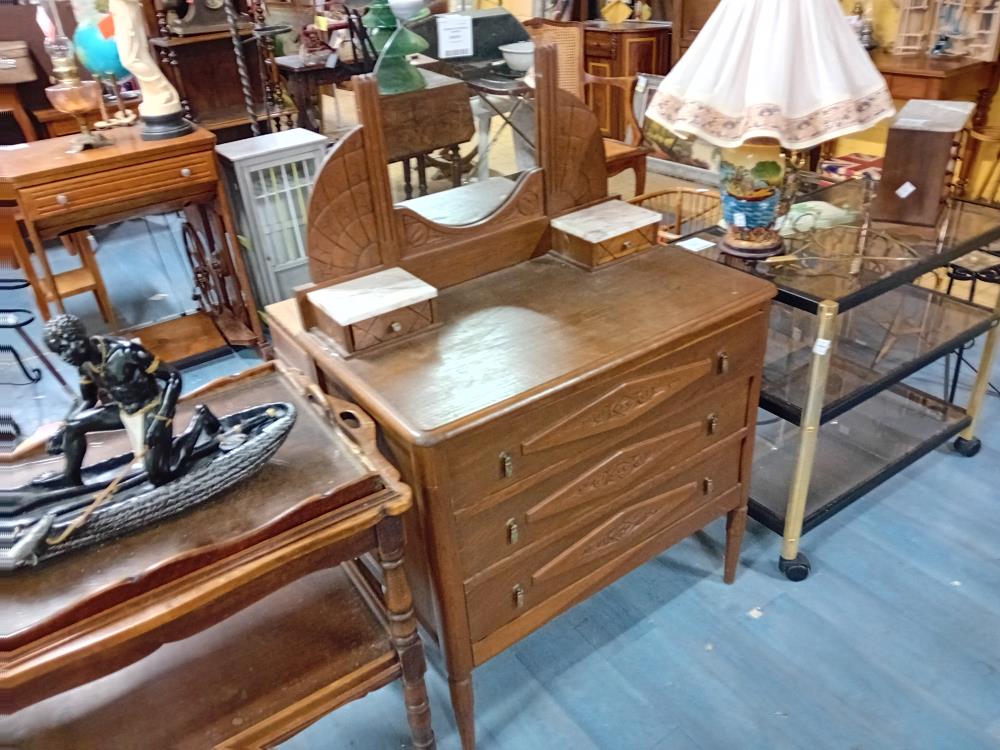 COMMODE COIFFEUSE PL CHENE 5T
