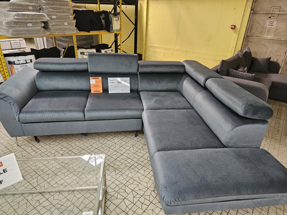 CANAPE WENTUS CONVERTIBLE ANGLE DROIT+COFFRE PAROS B997
