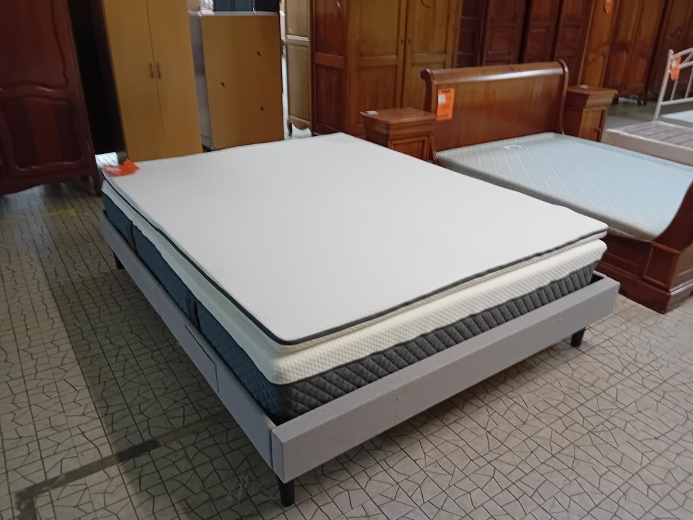 SOMMIER + MATELAS + SUR MATELAS 160X200