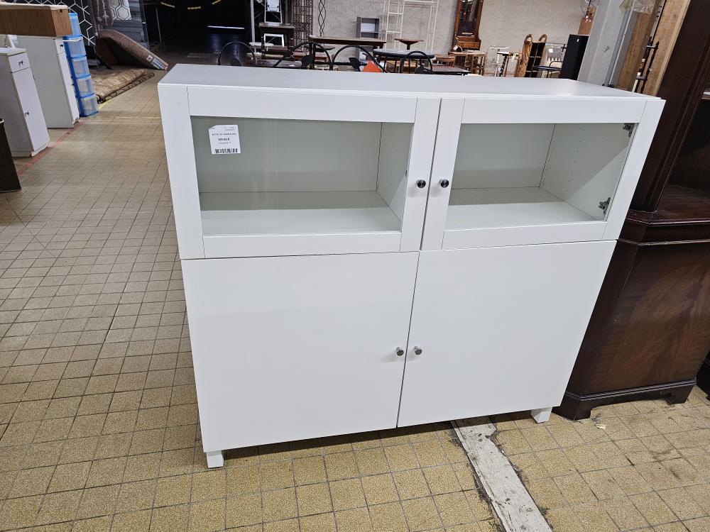 BUFFET 4P LAQUÉ BLANC