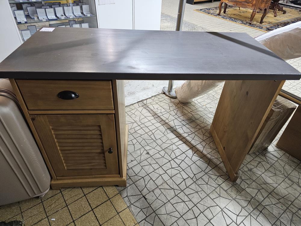 BUREAU 1P 1T PIN ET GRIS
