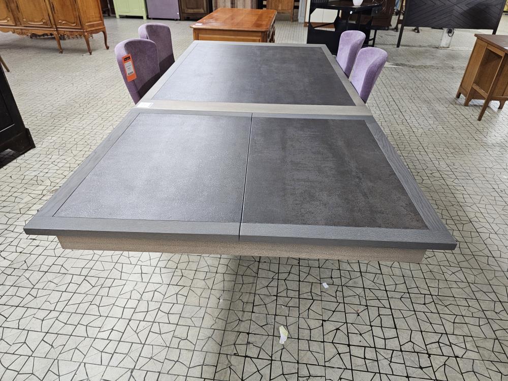 TABLE CERAMIQUE ET CHENE 160 X 110 + ALL 80