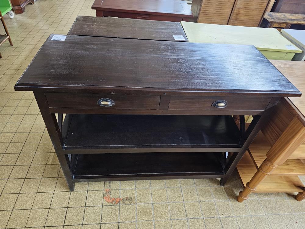 CONSOLE BOIS EXOTIQUE 2T