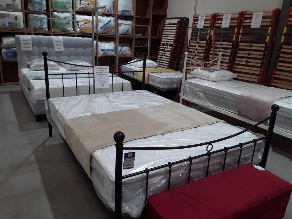 LIT DECO NOIR RETRO 140/200 FER FORGÉ 