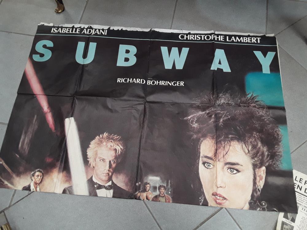 AFFICHE DE CINEMA SUBWAY