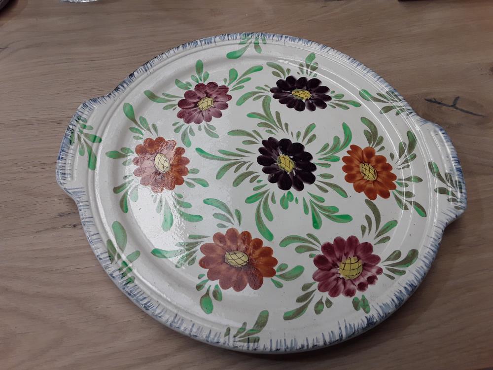 PLAT À TARTE MOTIF FLEURI