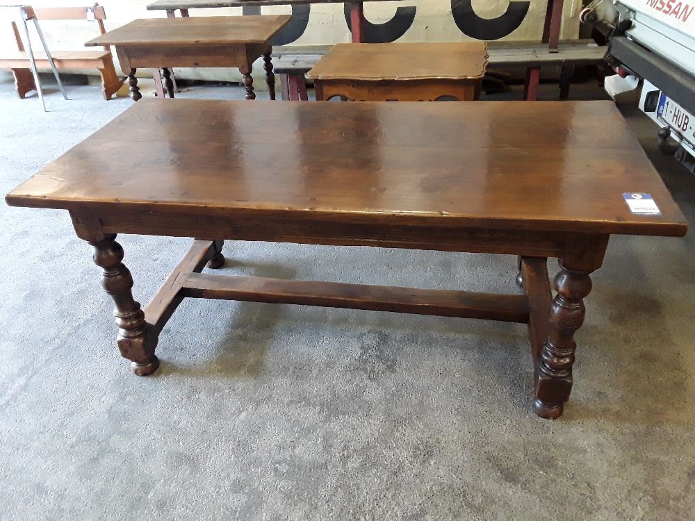 TABLE DE FERME RECTANGULAIRE STYLE GAUMAISE