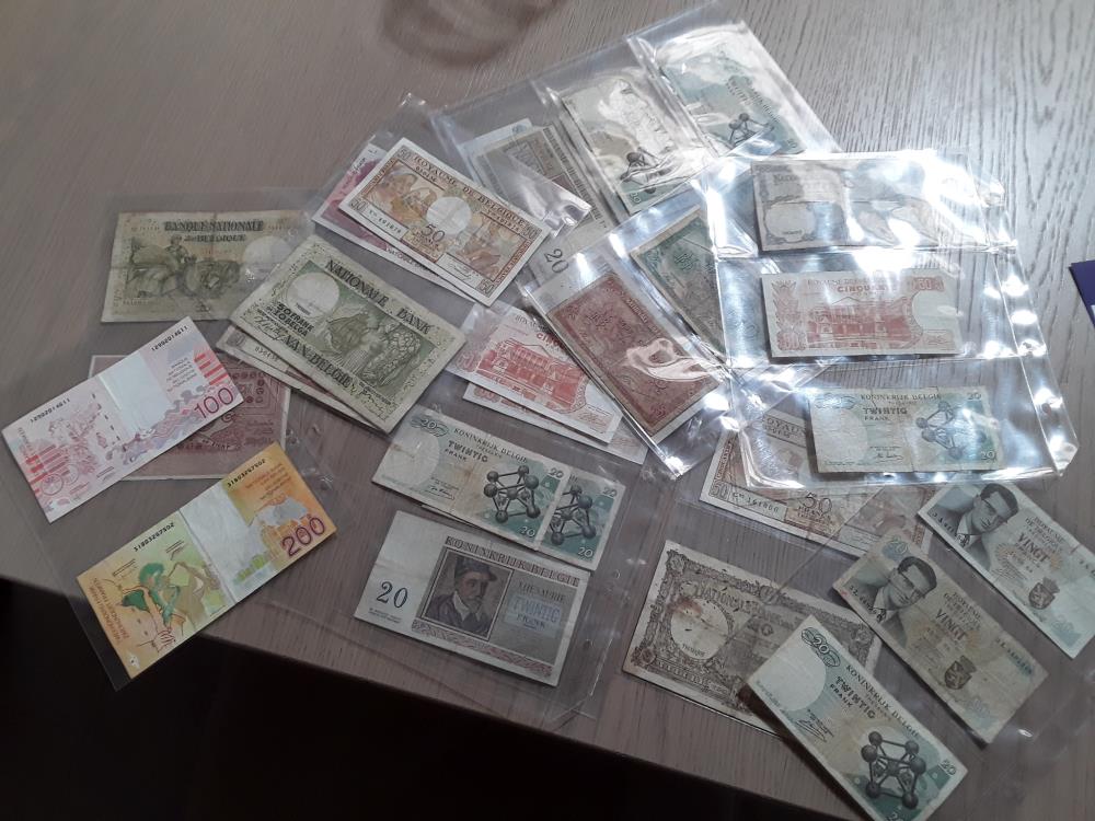 LOT BILLETS BELGES ANCIENS 