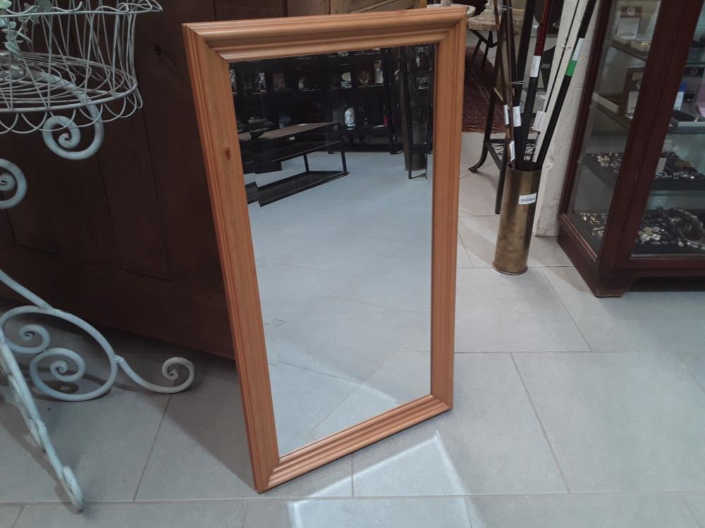 MIROIR BISEAUTE CADRE BOIS