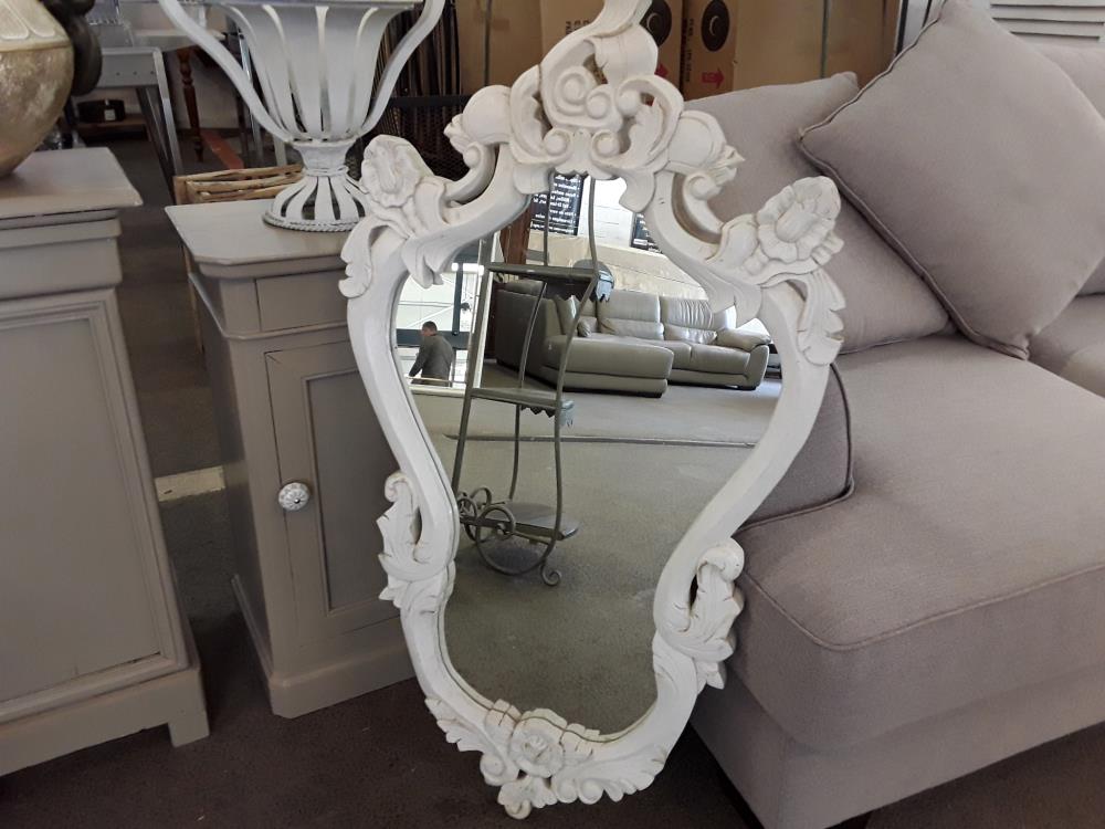 MIROIR BLANC DECO 