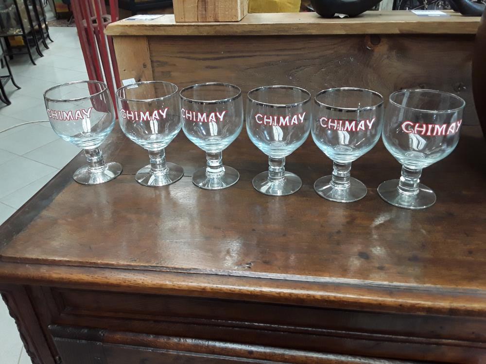 SERIE DE 6 VERRES A BIERE 