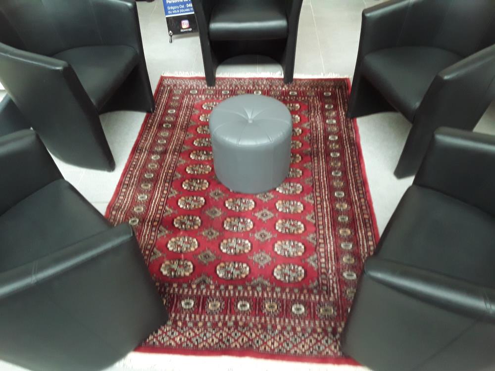 TAPIS TISSÉ MAIN ROUGE 