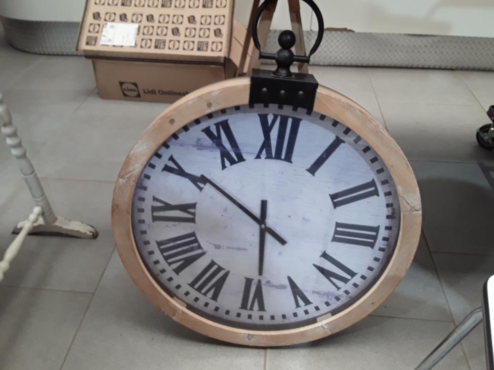 HORLOGE DECO ENCADREMENT BOIS 