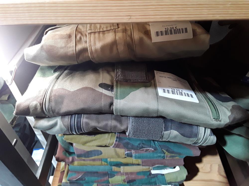 VESTE TREILLIS CAMO F2 T. 120M