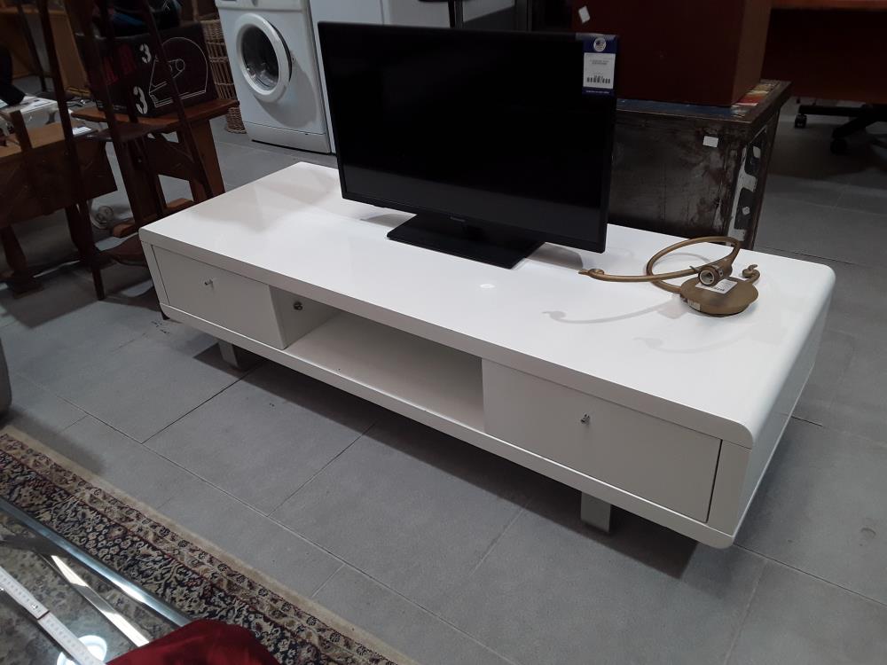 MEUBLE DE TV DESIGN BLANC 