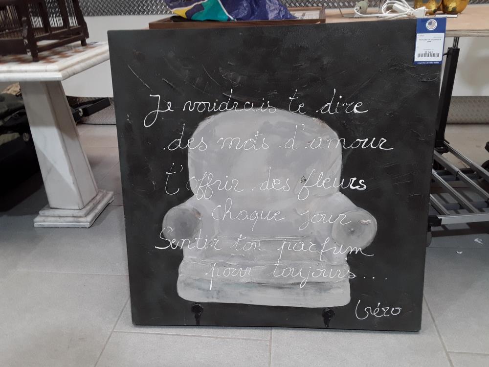 PEINTURE "JE VOUDRAIS TE DIRE " 