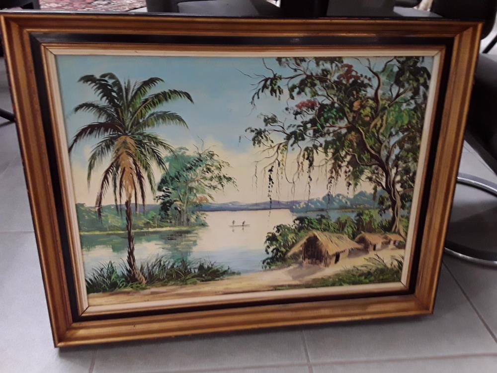 PEINTURE À L'HUILE DECO AFRIQUE 