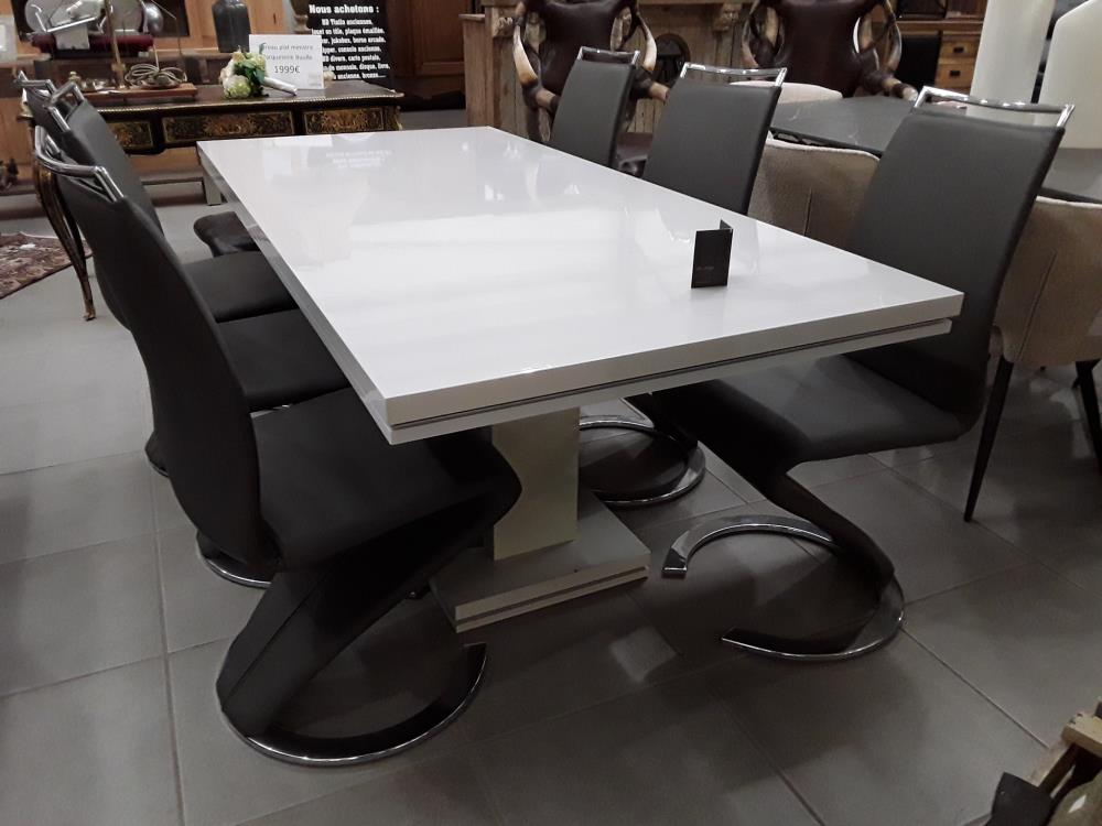 TABLE MODERNE DESI6N GRISE 