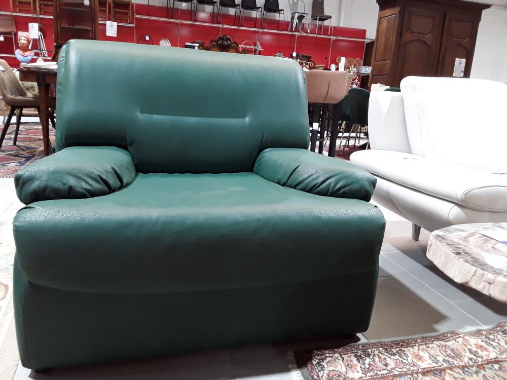 FAUTEUIL LIT PLIANT VERT 1 PERSONNE