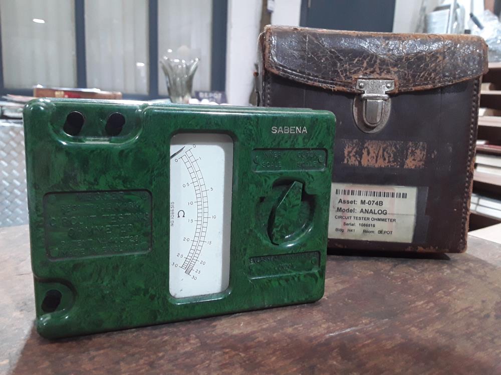 TESTER AVION OHMMETER SABENA 