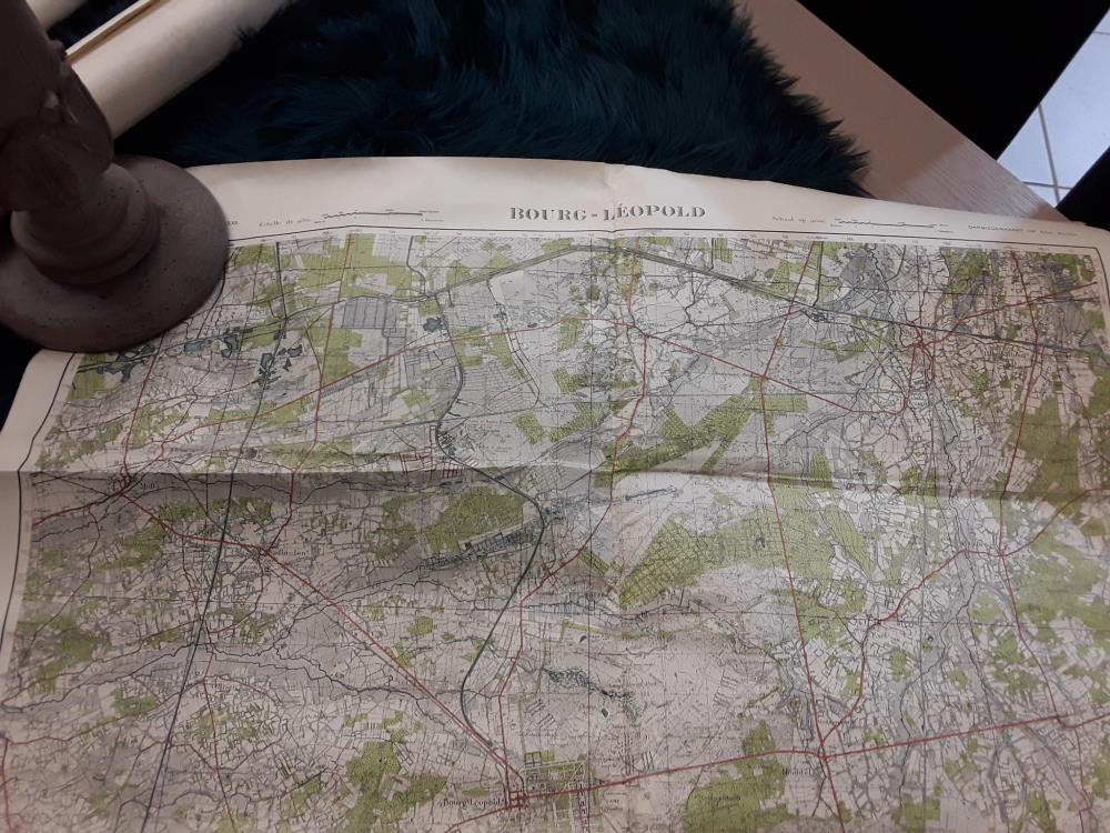 CARTE GARNISON AU 1/40000 BOURG-LÉOPOLD