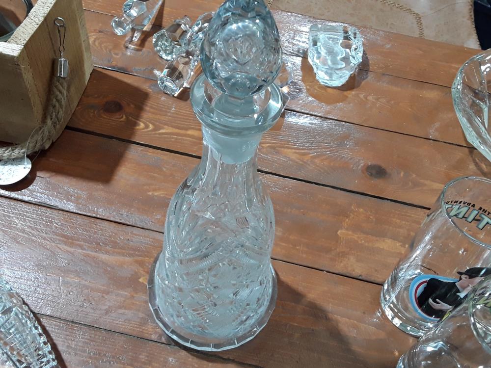 CARAFE EN CRISTAL TAILLÉ 