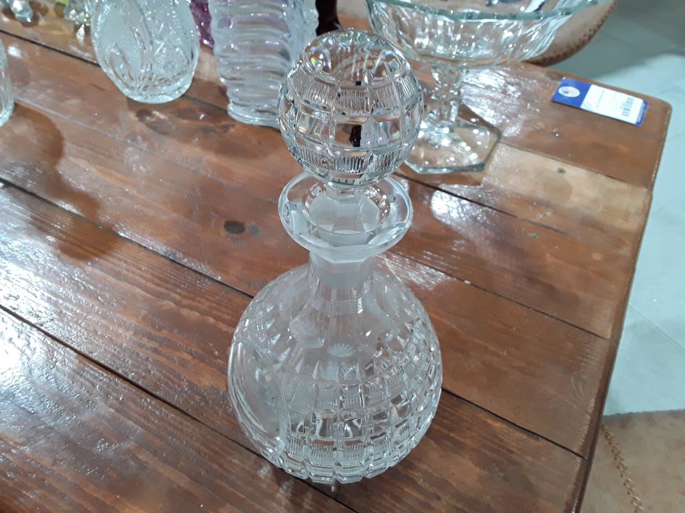 CARAFE EN CRISTAL TAILLÉ VAL ST LAMBERT 