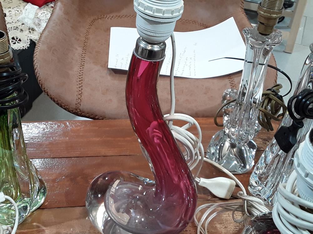 PIED DE LAMPE VAL ST LAMBERT 