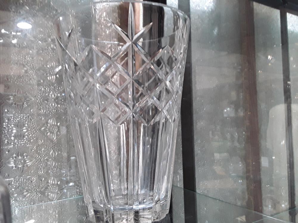 VASE EN CRISTAL TAILLÉ VAL ST LAMBERT 