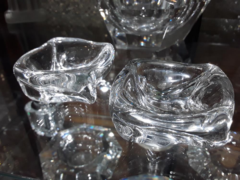 PAIRE CENTRE DE TABLE DAUM FRANCE SEL ET POIVRE 