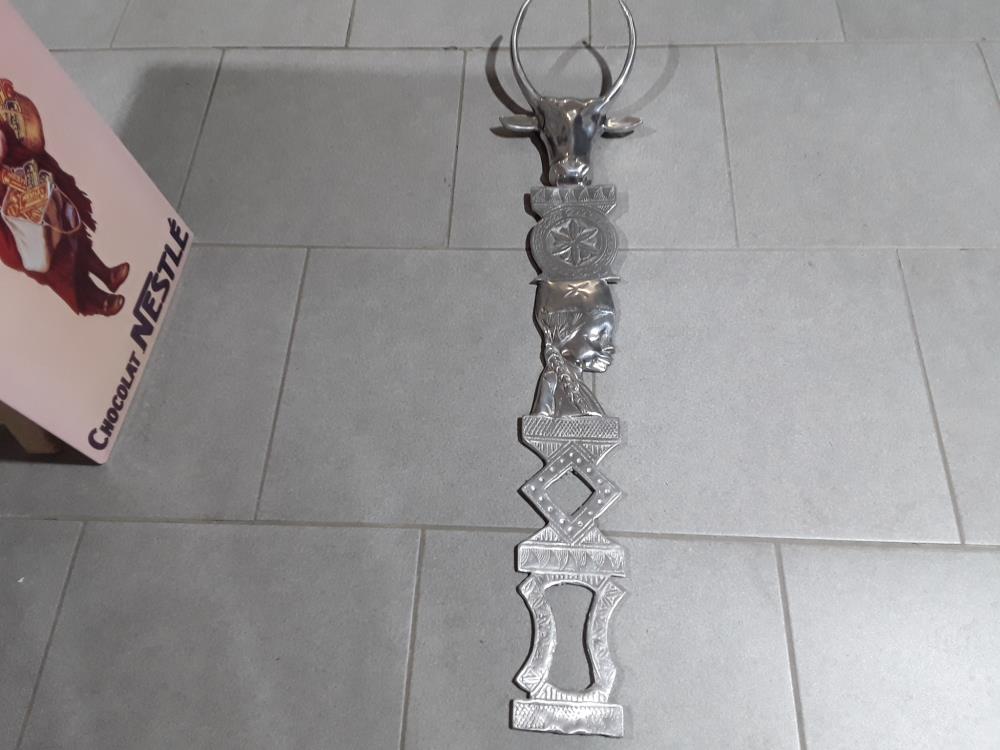 DECORATION TETE DE BUFFLE ALU