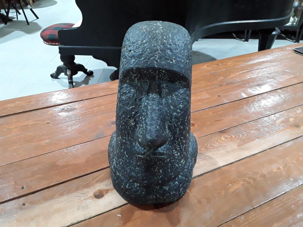 MOAI DECO DE JARDIN PIERRE RECONSTITUÉE 30CM
