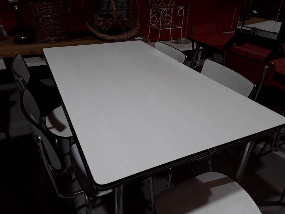 TABLE DE CUISINE + RALLONGE FORMICA