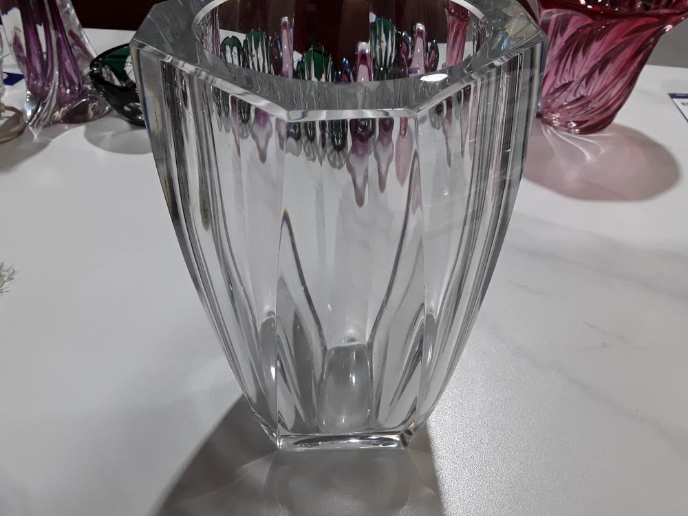 GRAND VASE VAL ST LAMBERT CRISTAL TAILLÉ