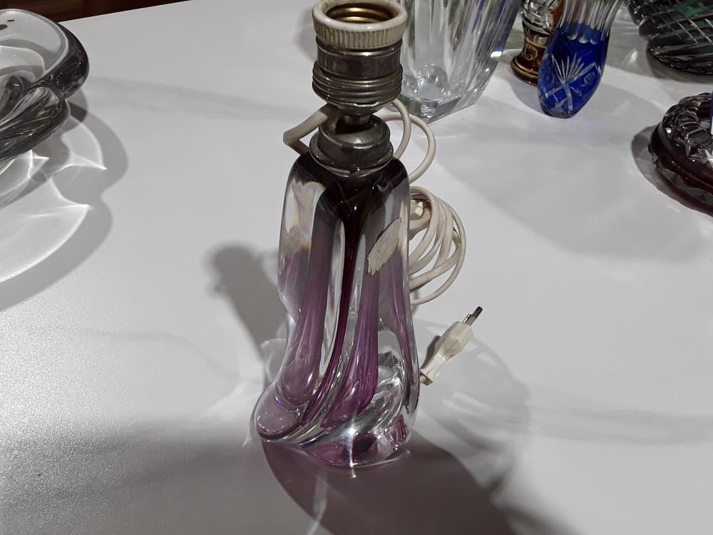 PIED DE LAMPE ÉTIRÉ VAL ST LAMBERT 